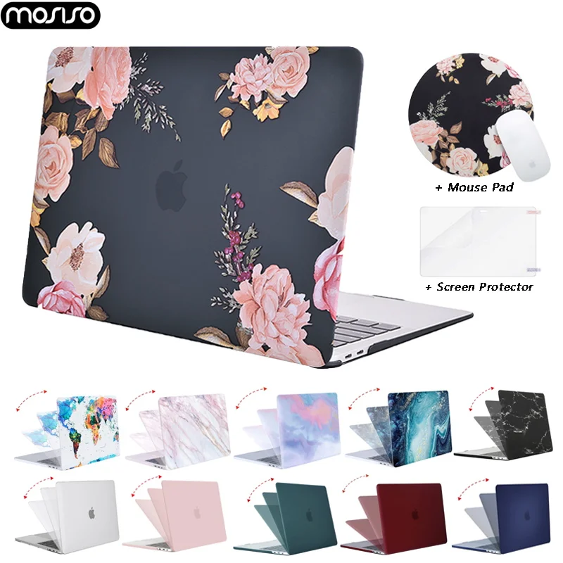 MOSISO жесткий чехол для Macbook Air 13 Retina Pro 15 Touch Bar A2159 A1706 A1989 A1707 2019 2020 New A1932 A2179|Сумки и