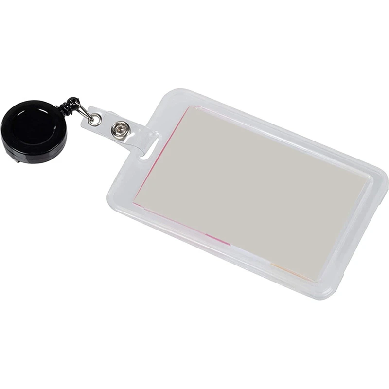 

115 Pcs Retractable Badge Holder Reel with Metal Belt Clip Key Ring for Id Name Card Keychain,3.2Cm & 3.5X6.8Cm