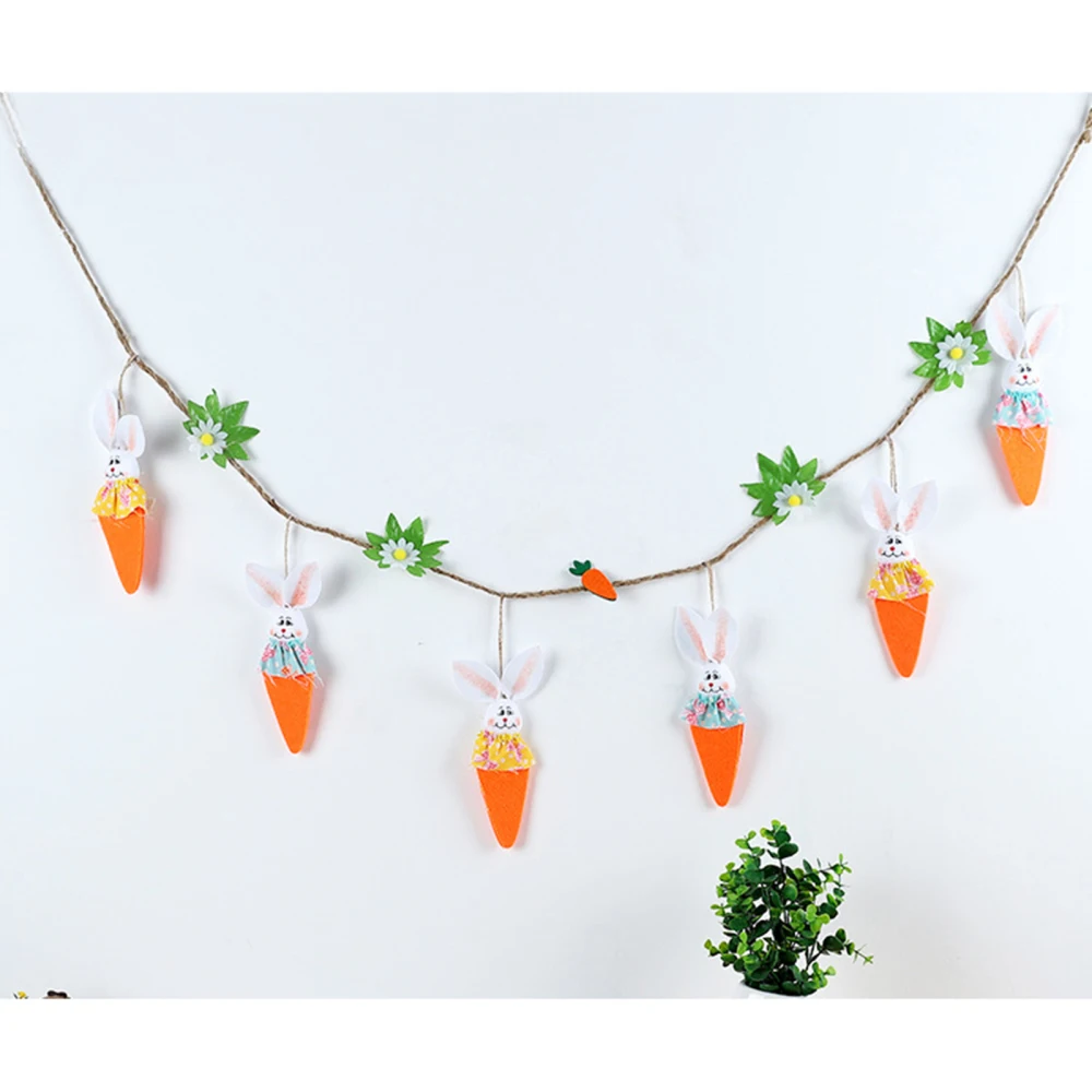 Украшения День защиты детей кулон в форме флага дверь орнамент Банни из