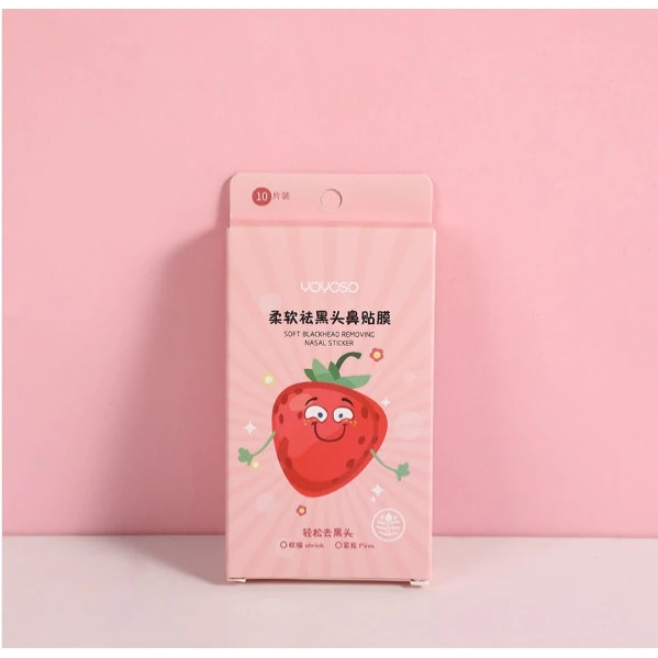Полоски для носа от черных точек Strawberry 10шт Yoyoso | Красота и здоровье