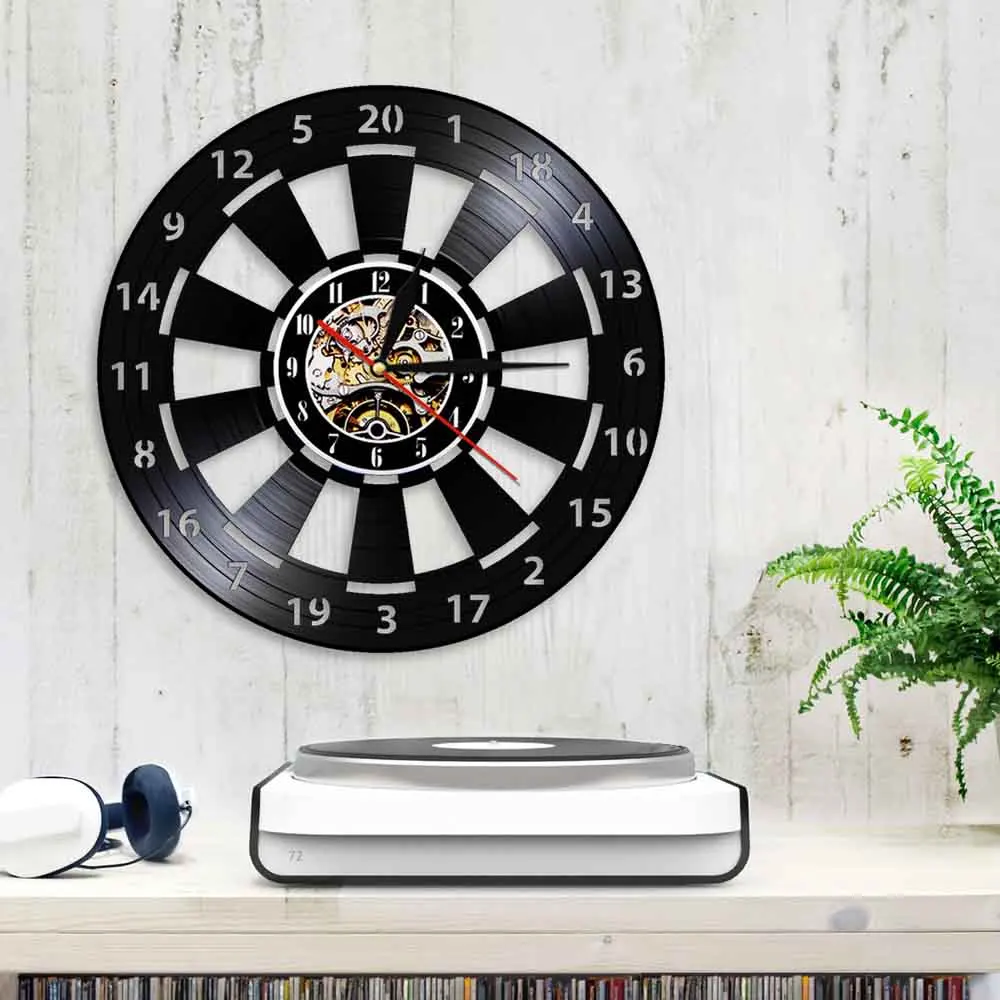 Настольные настенные часы-дротики украшение игровой комнаты черные подвесные
