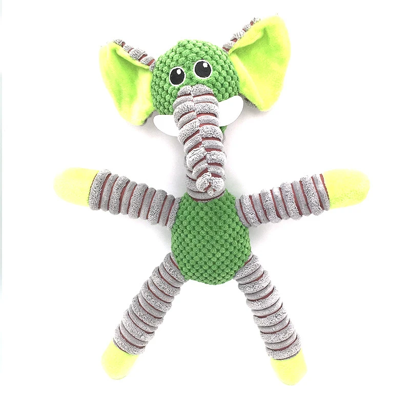 

Plush Large Bear Pig Vocal Toy Vocal Toy Resistant Molar Pet Toy Multi-colo