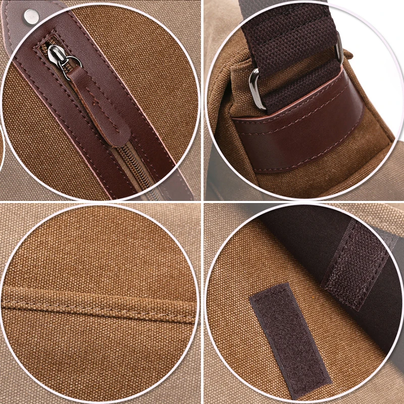 

Canvas Mens Crossbody Bags Male Luxury brand Messenger Bag Cross Body Men's Satchel Pack Laptop Shoulder Bag For Men