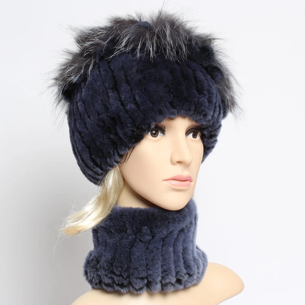 Зимняя женская обувь из натурального меха комплекты шляпы шарфы 100% натуральный