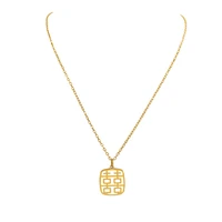 trendy square pendant necklace chain necklace for women accessories fashion jewellery