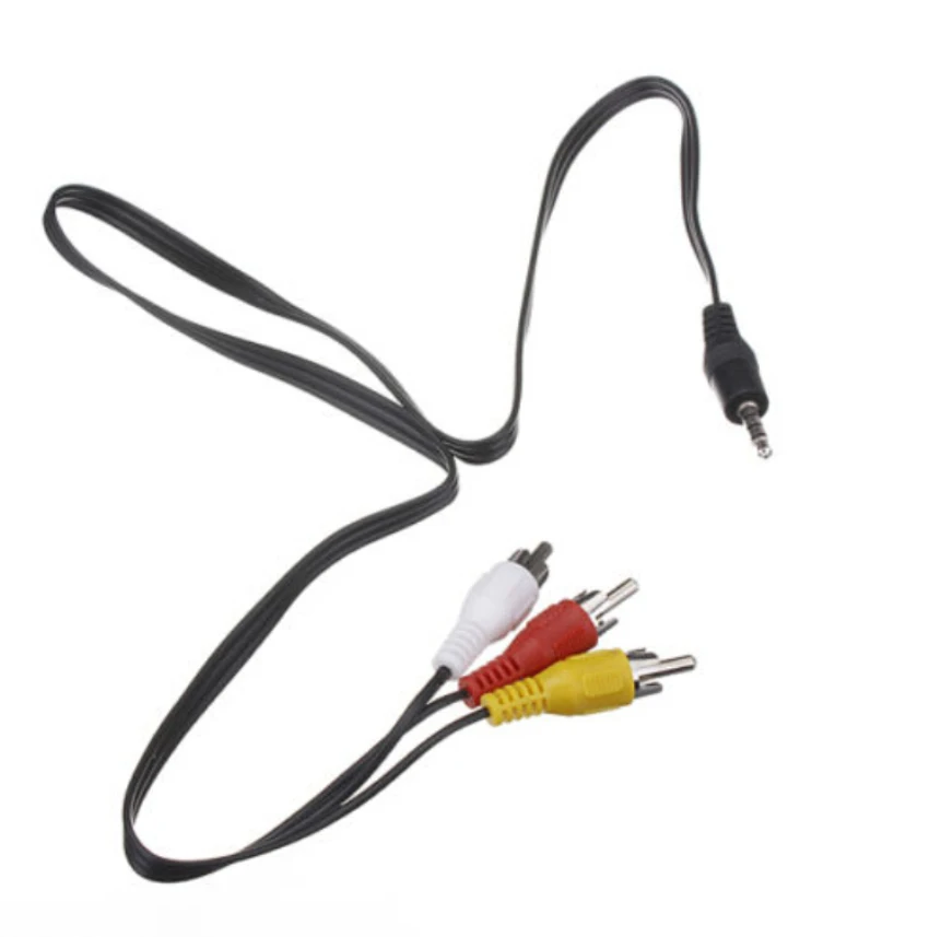 1 2 м 3 5 мм разъем папа к RCA адаптеру высокого качества Аудио Видео AV кабель провод