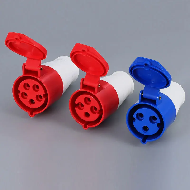 Промышленная вилка и розетка 5-контактный 3-жильный Электрический разъем 3P/4P/5P 16a