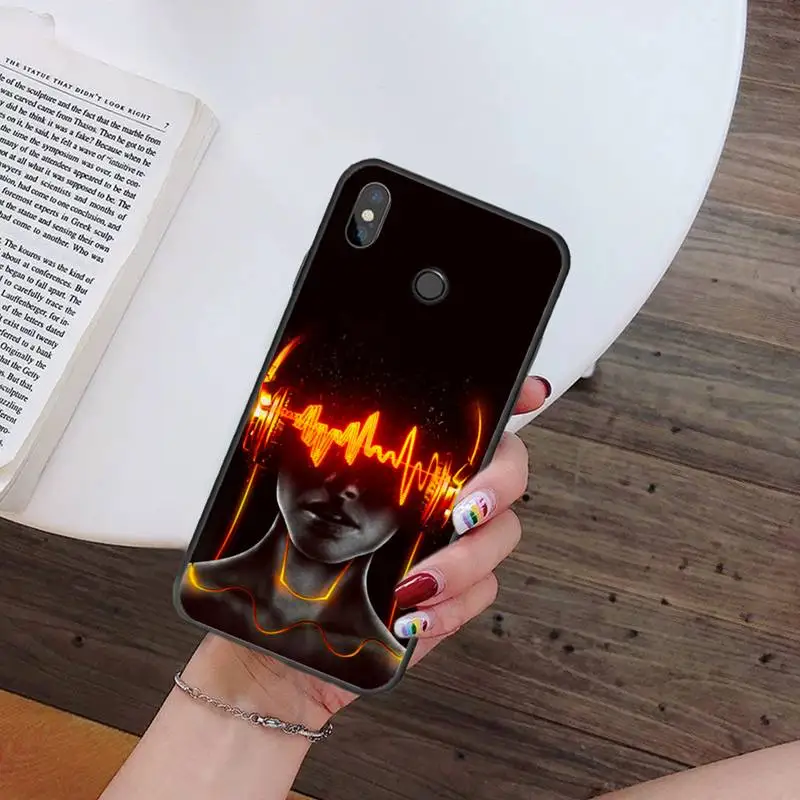 

ddj dj music design pattern high quality luxury Phone Case coque For Xiaomi Redmi note 7 8 9 t k30 max3 9 s 10 pro lite