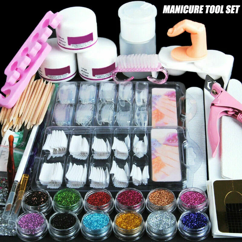 

Nail Art Tool Kit Set Nail Sticker DIY Decoration Brush Accessories for Women Lady HJL2019