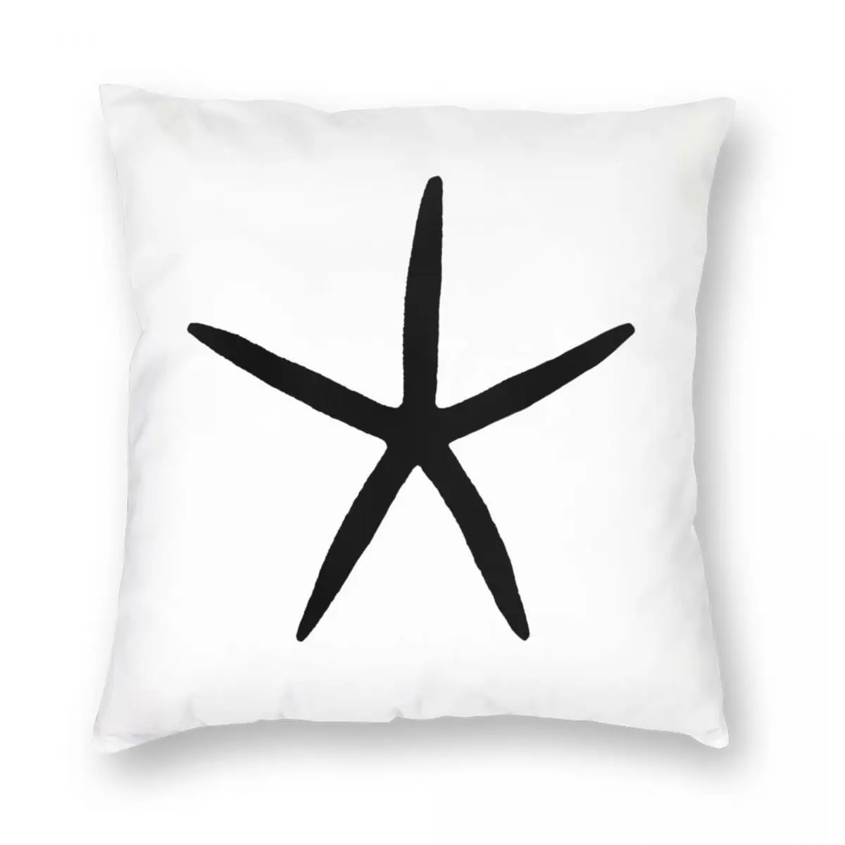 

Starfish Clean Monochrome Coastal Square Pillowcase Polyester Linen Velvet Printed Zip Decor Throw Pillow Case Car Cushion Cover