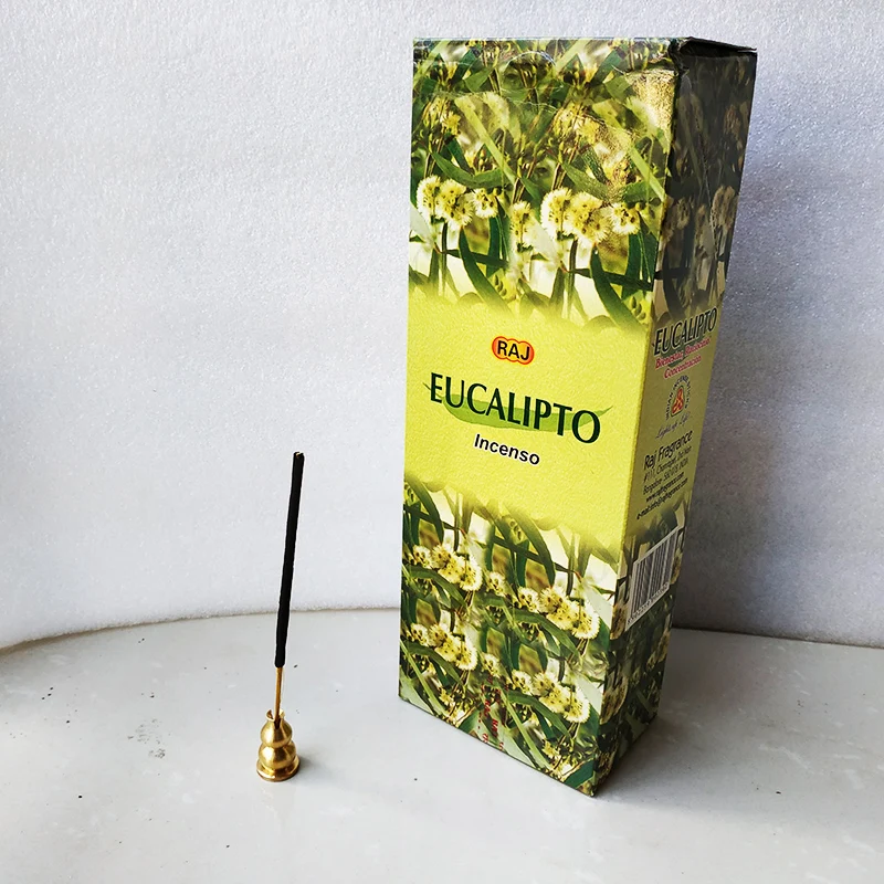 One Small Box EUCALIPTO Indian Stick Incense for Wooden Burner Natural Home Fragrance Bulk Gifts Buddist | Дом и сад