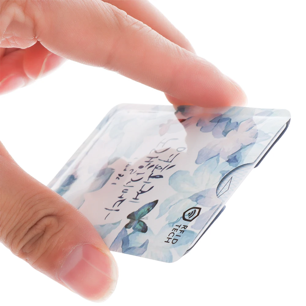 4 шт./упак. милый узор RFID анти-дегаузсинг банк держатель карты футляр для удостоверения личности автобус крышка карты IC алюминиевая фольга сумка карта протектор