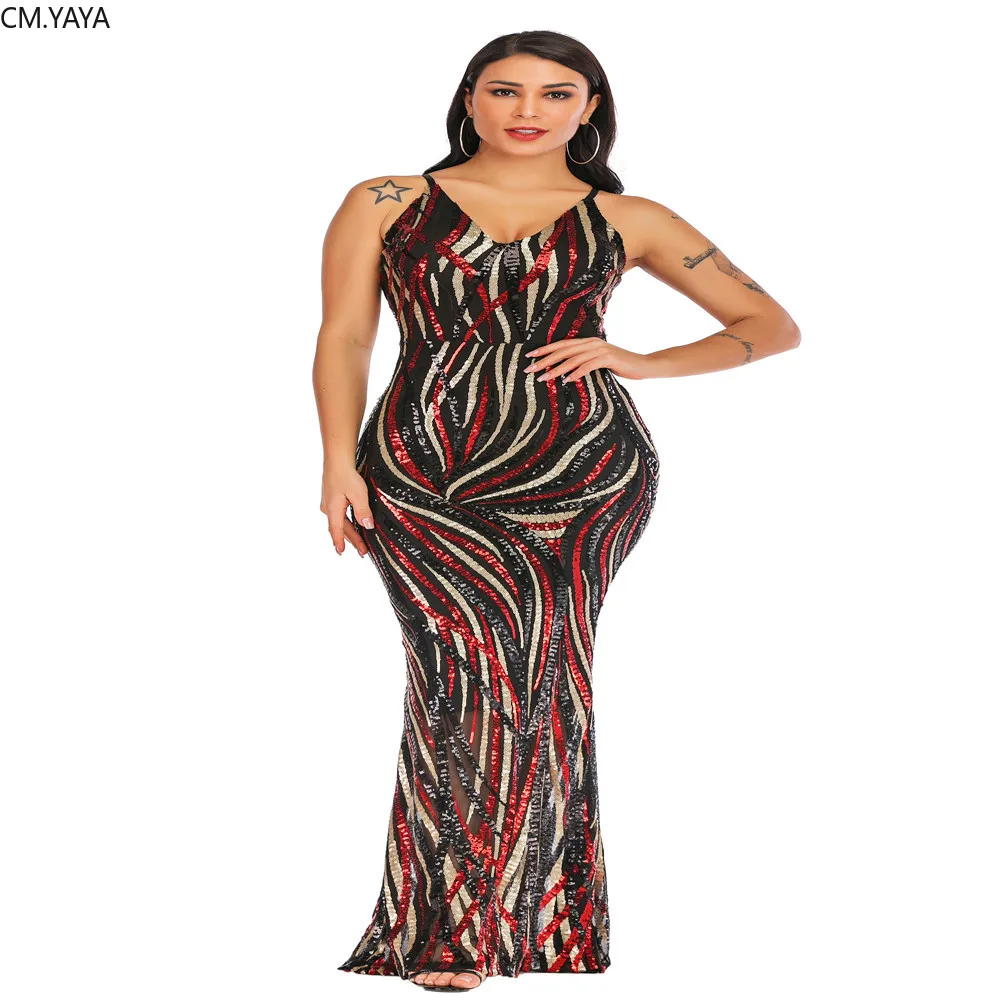 Женское вечернее длинное платье макси с v образным вырезом и блестками вечерние