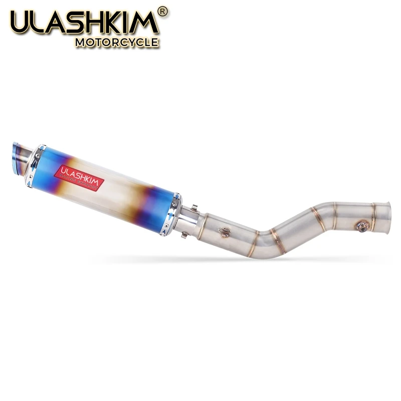 Мотоцикл глушитель Escape полная система средняя ссылка труба без шнуровки для yamaha