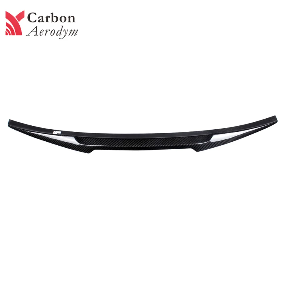 Настоящий карбоновый автомобильный спойлер черный глянец для BMW 3 серии E46 седан