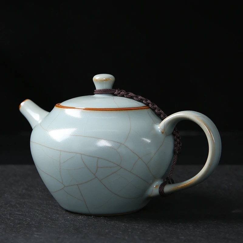 

Ceramic Warmer Filter Teapot Kettle Handle Chinese Tea Pot Porcelain Retro Infuser Tetera Ceramica Clay Tea Pot Cute EA60CH