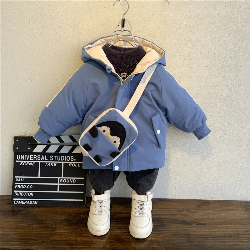 Новые модные осенне-зимние куртки для детей в возрасте От 1 до 9 лет ветрозащитные