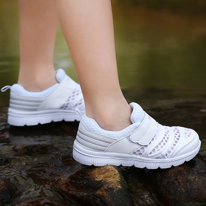 Детские кроссовки для бега спортивная обувь мальчиков двойная сетчатая дышащая