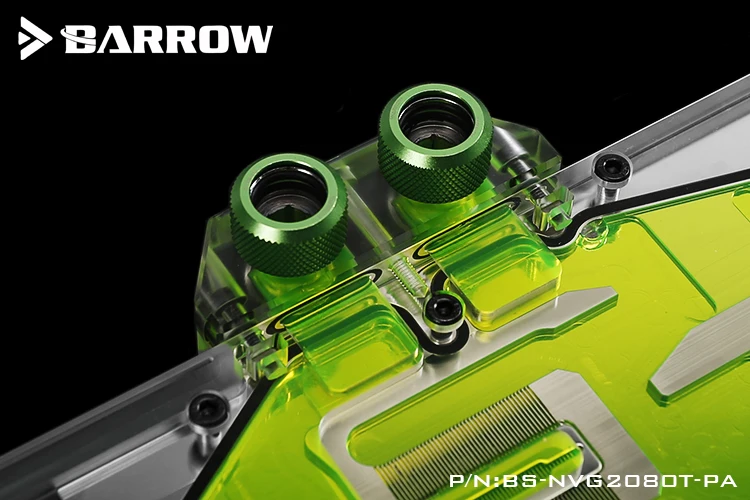 Барроу водного блока использовать для NVIDIA RTX 2080Ti/2080 Founders Edition/Reference Edition/полное покрытие GPU Блок поддержка Backplate RGB