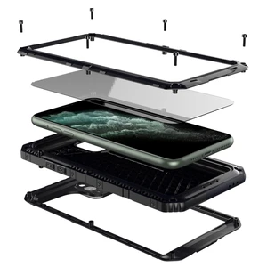 luxury metal aluminum ip68 waterproof phone case for iphone se 2 11 pro max xr x 6 6s 7 8 plus xs max shockproof dustproof cover free global shipping