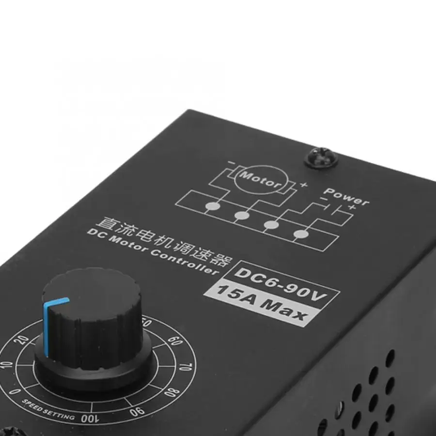 DC 6V ~ 90V 15A щеточный двигатель регулятор электрического управления|Двигатель