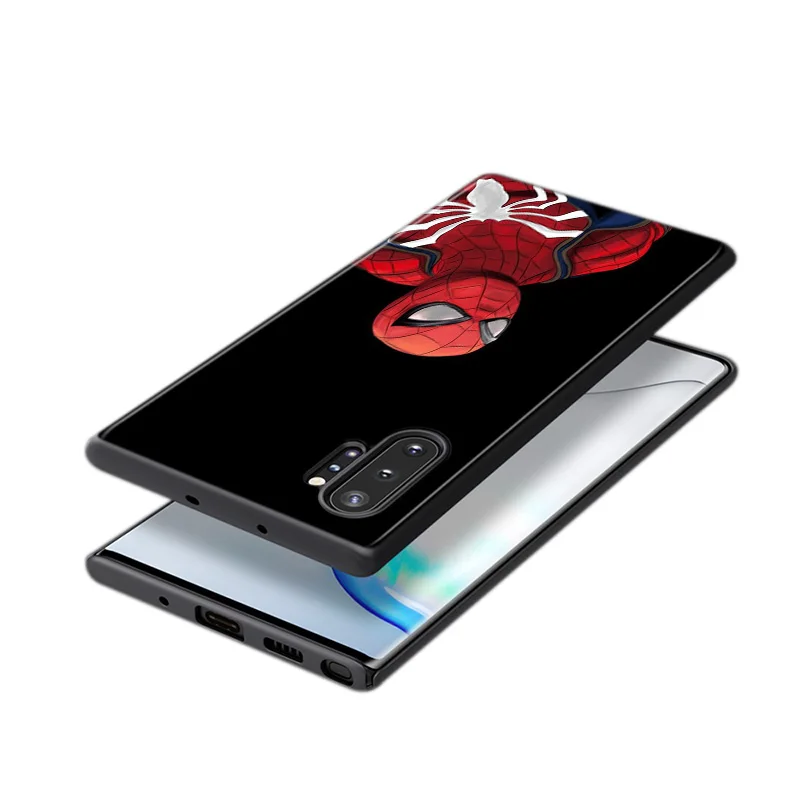 

Marvel Avengers Spider Man Super Hero For Samsung Galaxy S21 S20 FE Ultra S10 Lite S9 S8 Plus S7 S6 Soft TPU Silicone Phone Case