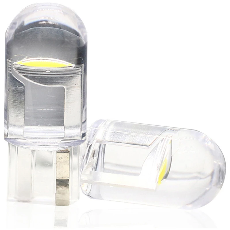 

10Pcs 12V T10 194 168 158 W5W 501 White LED Side Car Wedge Light Lamp Bulb Auto License Plate Light
