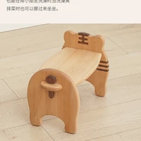 All solid wood children can assemble bath stool creative chair low stool