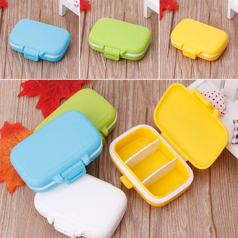 Дорожный портативный органайзер для таблеток с 3 отделениями контейнер хранения