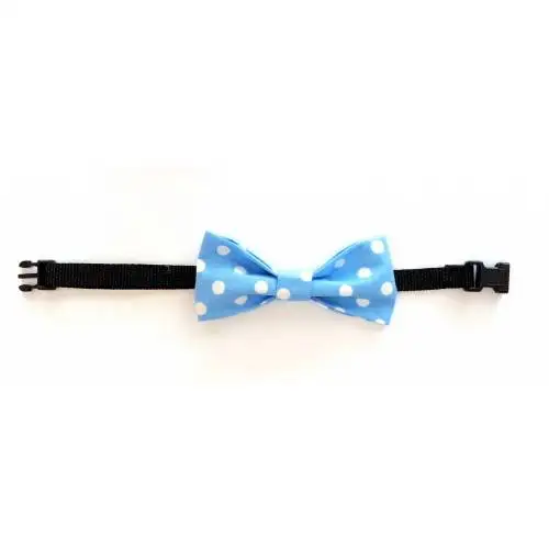 

Handmade Polka Dot Cat and Small Breed Dog Bow Tie, ADJUSTABLE