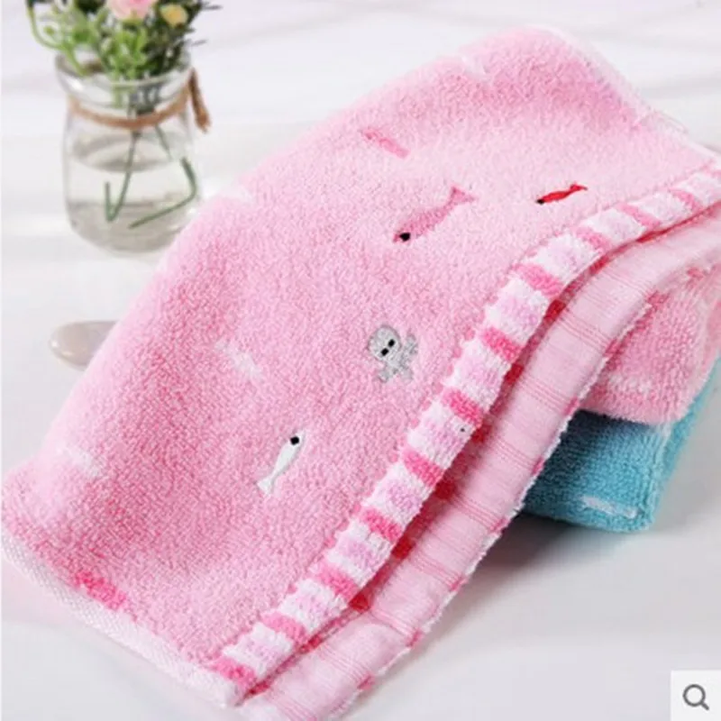 Детское полотенце для лица из мягкого хлопка Детские банные принадлежности