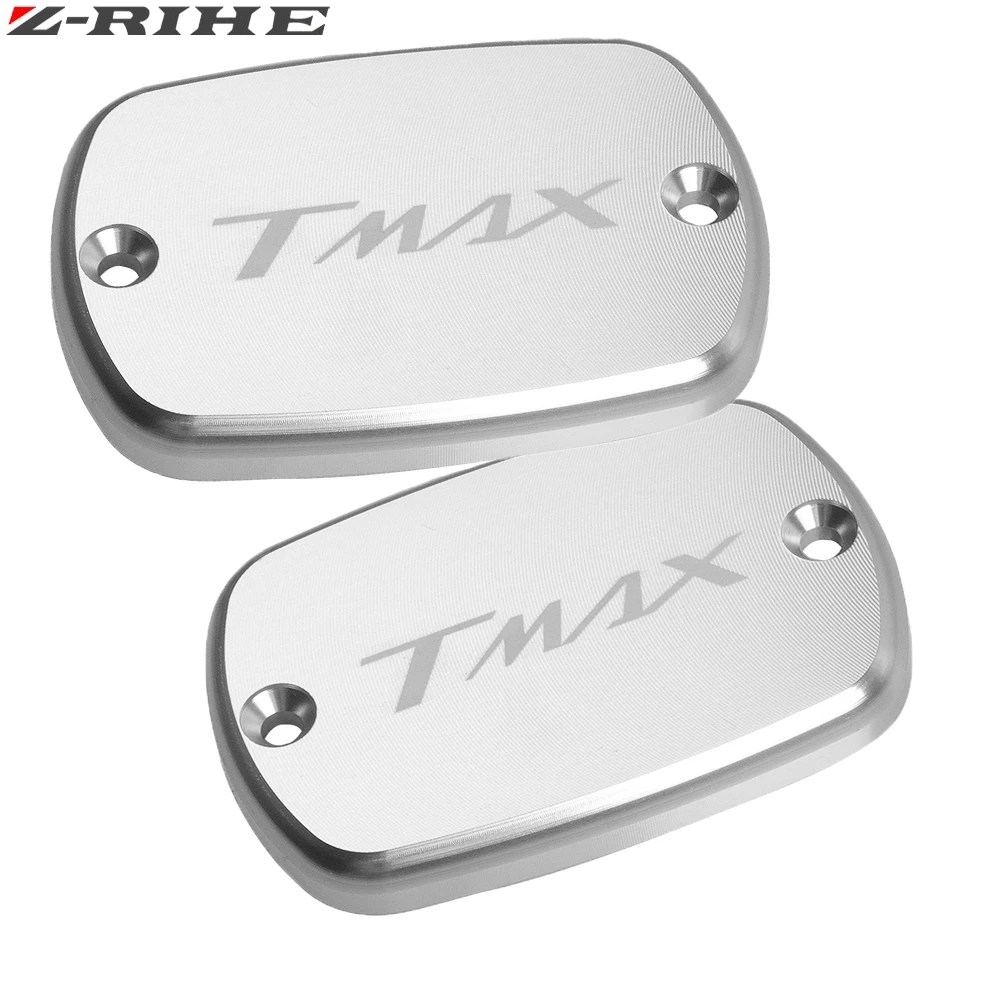 Silver 2piece Аксессуары для мотоциклов бак для тормозной жидкости Кепки тормозной насос Крышка для YAMAHA T-Max 500 2004-2011 TMax 530 2012 2013 - Цвет: Silver 2piece