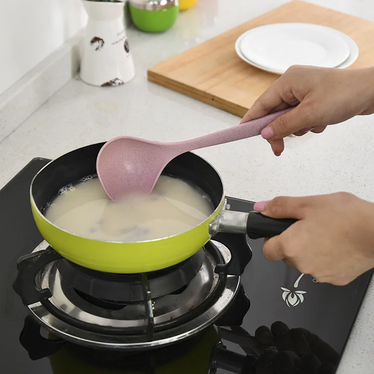 Ложка из пшеничной соломы бытовые столовые приборы здоровая Экологически чистая