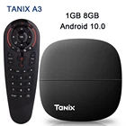 2022 Смарт ТВ-приставка TANIX A3 H313 1G 8G Android 10,0 2,4G WIFI 4K HD телеприставка Tanix A3 Allwinner H313 медиаплеер PK Tanix H1