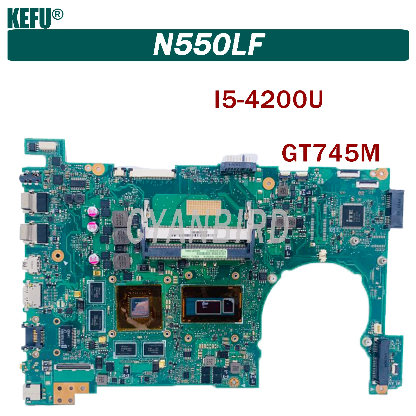 

Dinzi N550LF подходит для ASUS VivoBook N550LF Q550LF материнская плата для ноутбука GT745M 100% ТЕСТ ОК