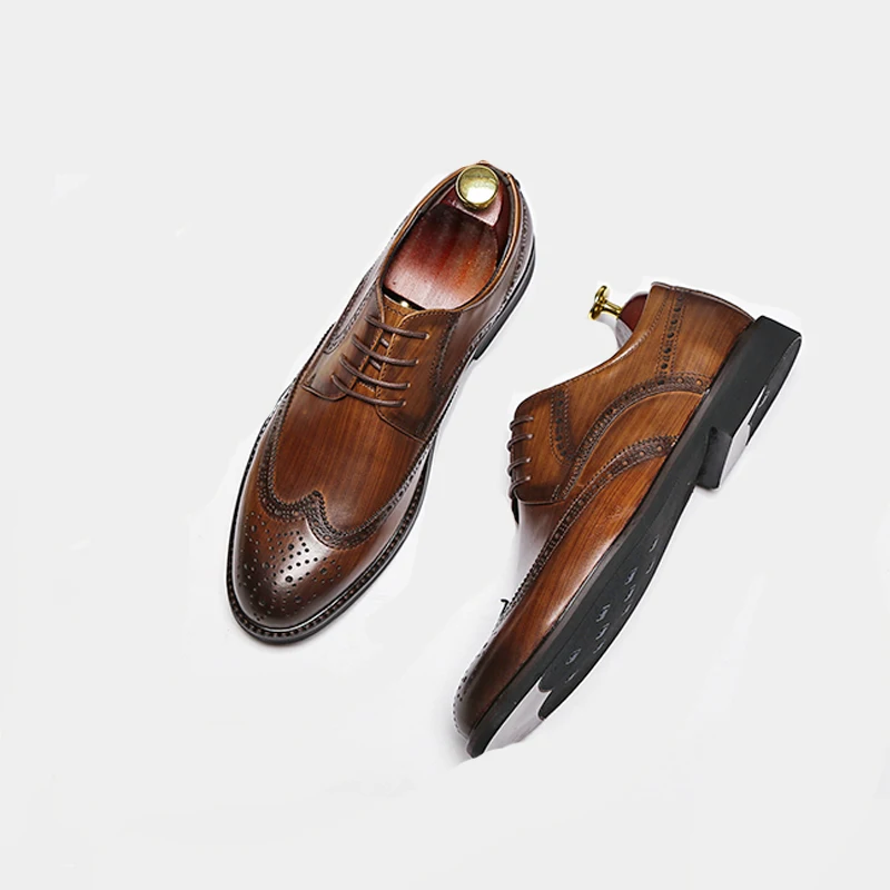 Новинка мужские классические туфли ZFTL Мужские Формальные из натуральной кожи в