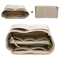 felt storage bag portable cosmetic organizer multifunctional insert bags for travel handbag inner purse make up pouch case