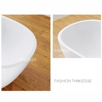6305 15m Adult Acrylic Fiberglass Bathtub Floor Type Oval Freestanding Tub Modern Bathroom Bathtub With Tap Hardware Part