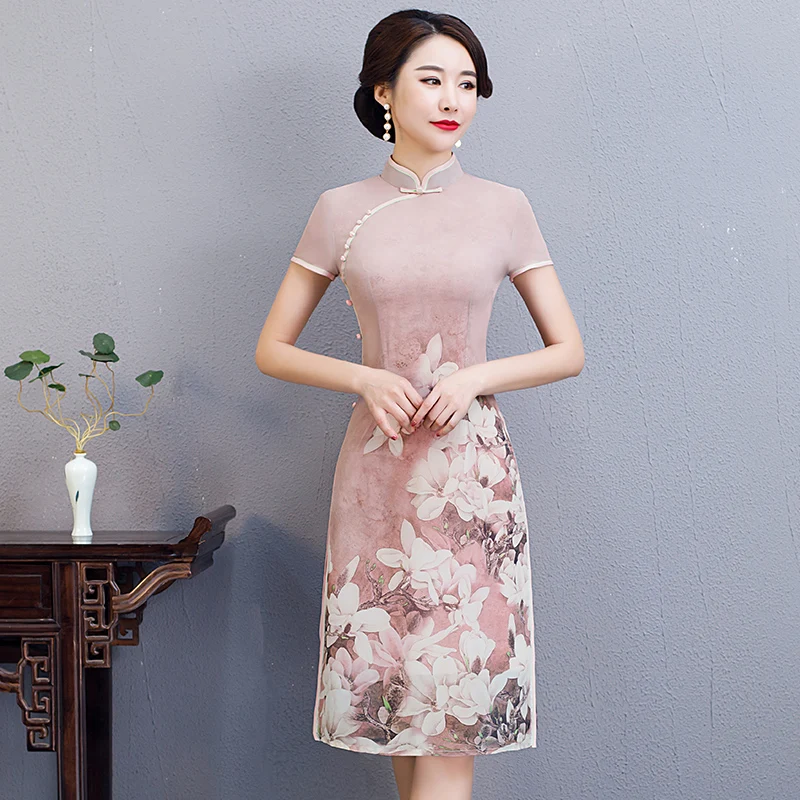 Традиционная одежда Вьетнам aodai qipao платье для женщин Вьетнам традиционная одежда ao dai Вьетнам - Цвет: color2