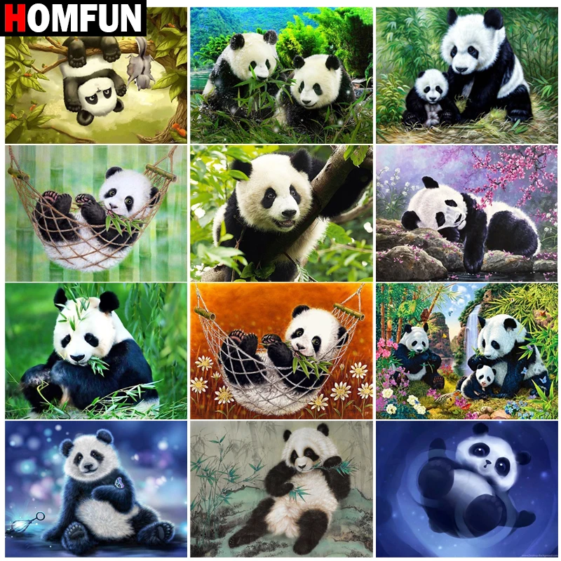 Алмазная живопись HOMFUN картина сделай сам из квадратных/круглых страз животное