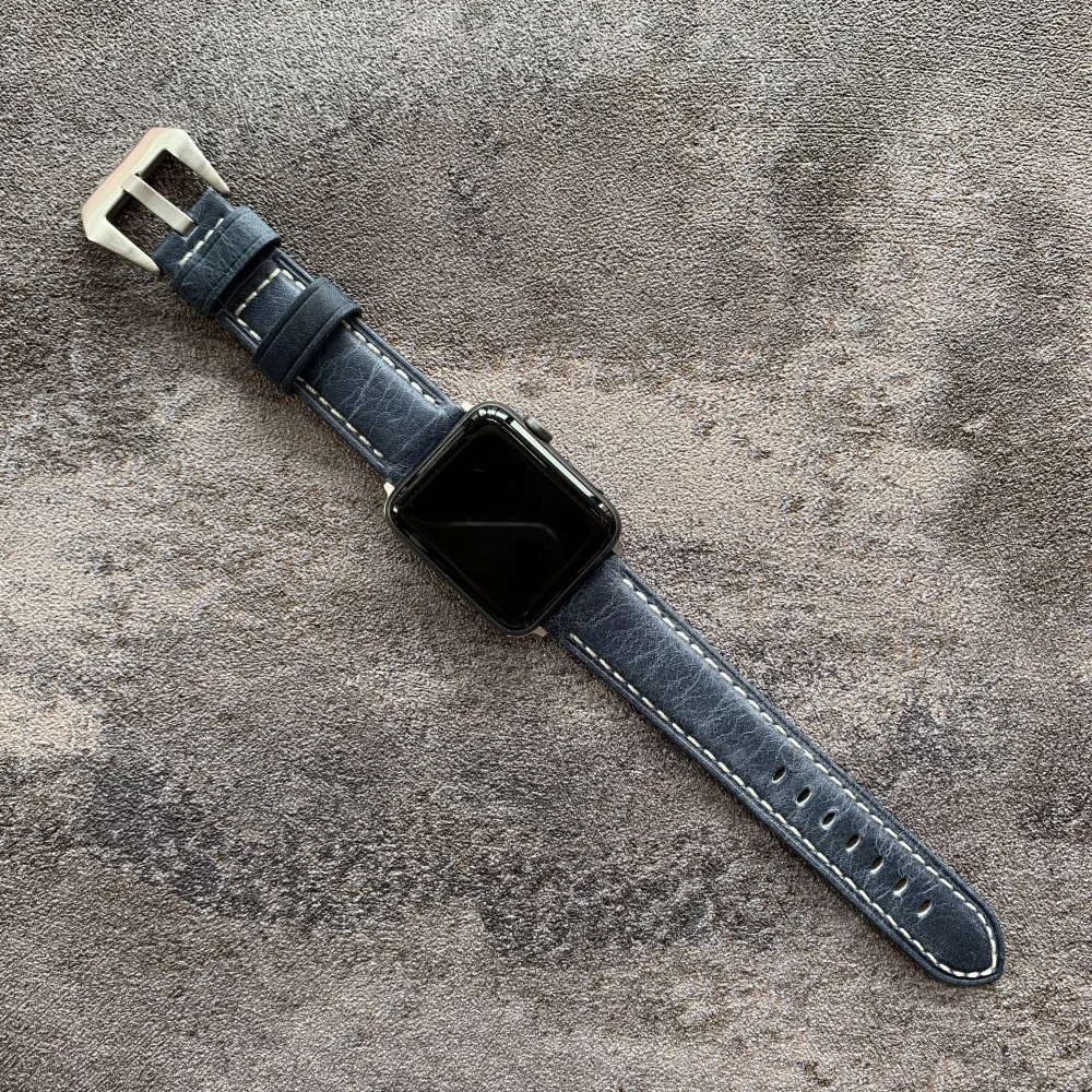Ремешки в стиле ретро для Apple Watch Band 38 мм 40 42 44 кожаный ремешок iWatch серии 1 2 3 4 5