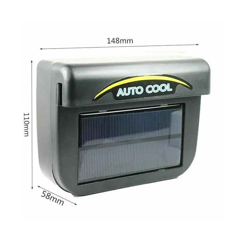 

2021 Hot New Solar Powered Auto Window Fan Air Vent Ventilation Rubber Air with Fan Exhaust Vent Strip Solar Car Radiator F N4K8