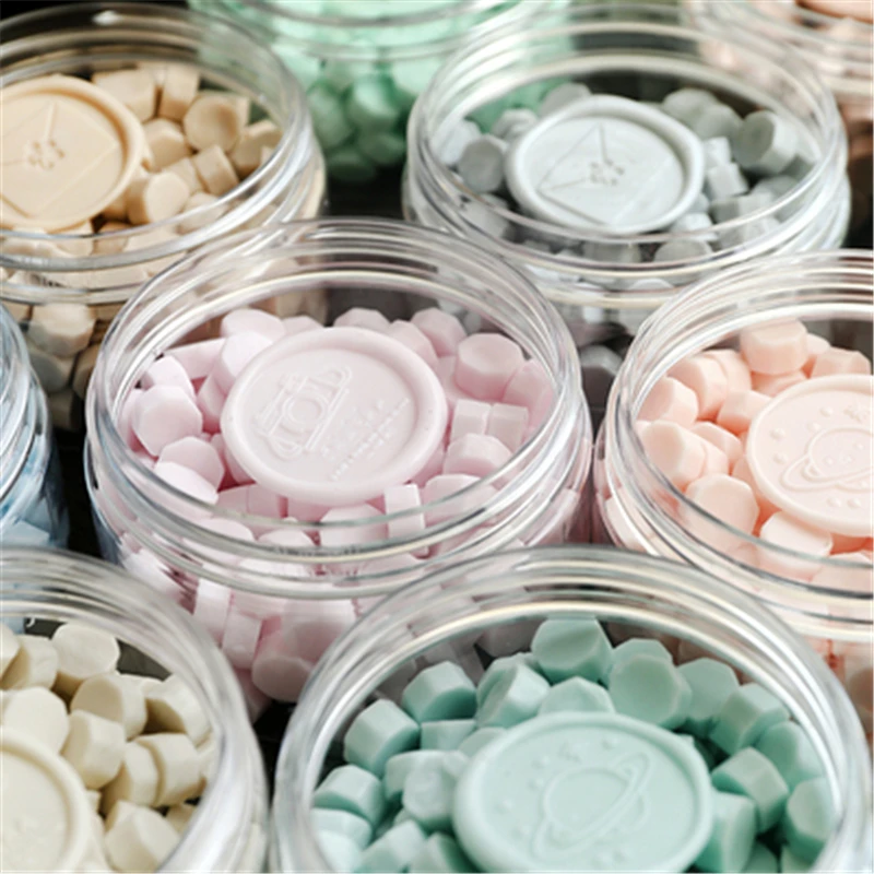 

150PCs/Jar Bottle Sealing Beads DIY Wax Seal Stamp for Envelope Wedding Gifts Journal Postcard Package Hobby Arts Craft Tools