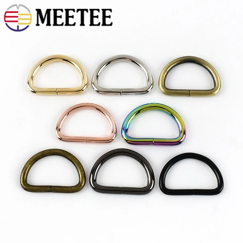 10/20pcs 4.8mm Thick 32mm D Ring Buckle Metal Backpack Strap Clasp DIY Luggage Webbing Hooks Connector Hardware Accessories F4-6
