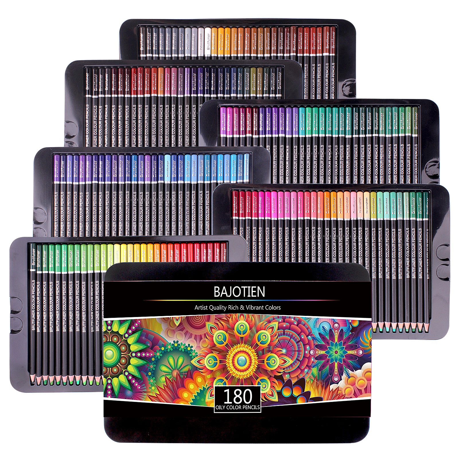 Набор цветных карандашей для рисования и набросков 180 цветов | Канцтовары офиса