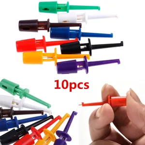 Hot Sale 10PCS Mini Single Test Hook Clamp Test Probe for Electronic Test IC Gripper Large Round All in Pakistan