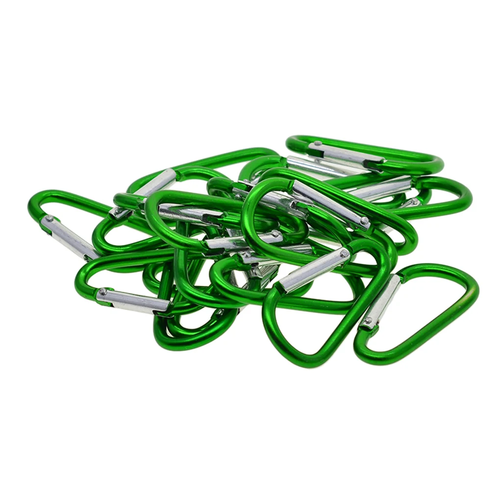 

20x Carabiner Water Bottle Buckle Hook Holder Clip for Camping Hiking Green