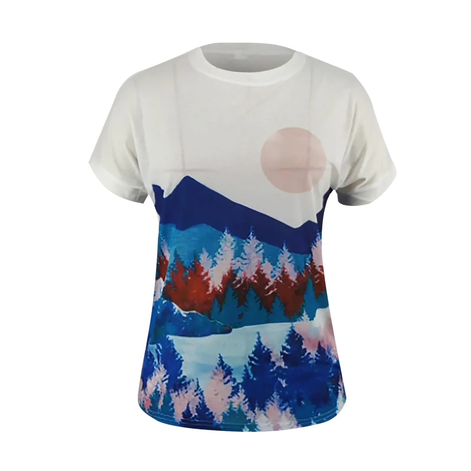 

T Shirt Women Harajuku Casual Summer T-shirt Graphic 3D Print Round Neck Tops Short Sleeve Basic Loose Female Camisetas Mujer