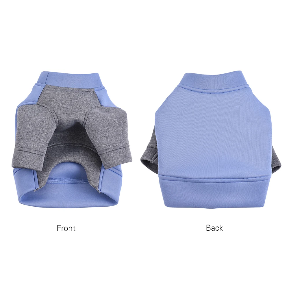 Новая одежда для собак свитер с капюшоном флисовый цветной блокирующий милый