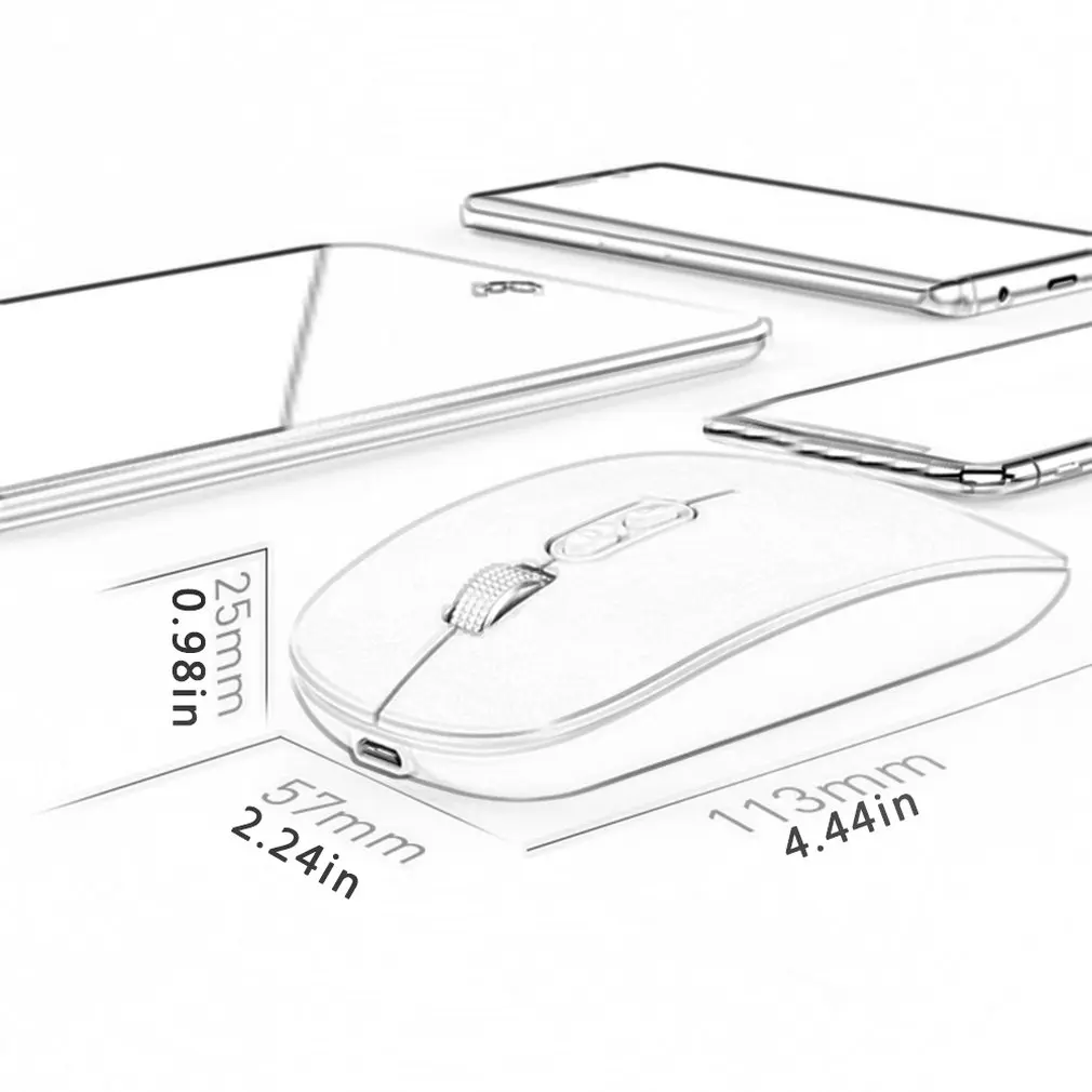 

M103 Wireless 5.0 Wireless Mouse For Laptop Charging Ultra-thin Fashion Super Silent Office Charging Ergonomic Mouse